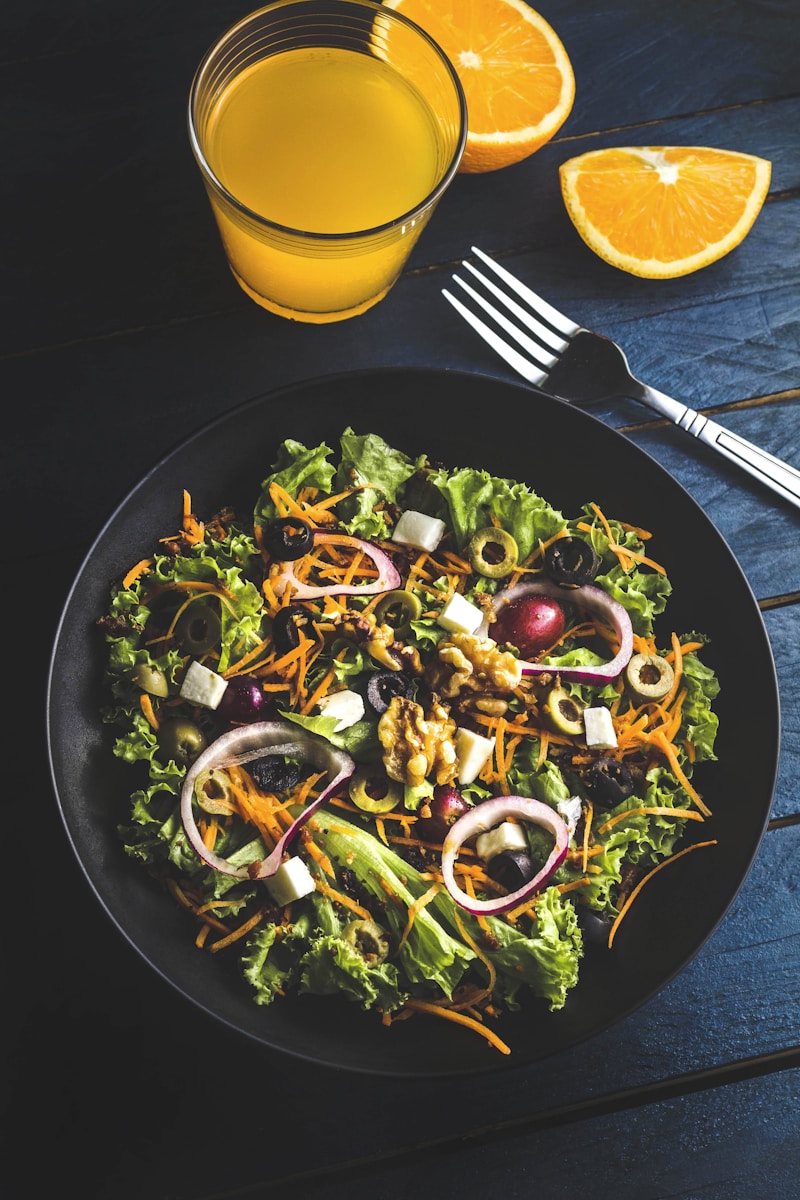 Fresh colorful salad