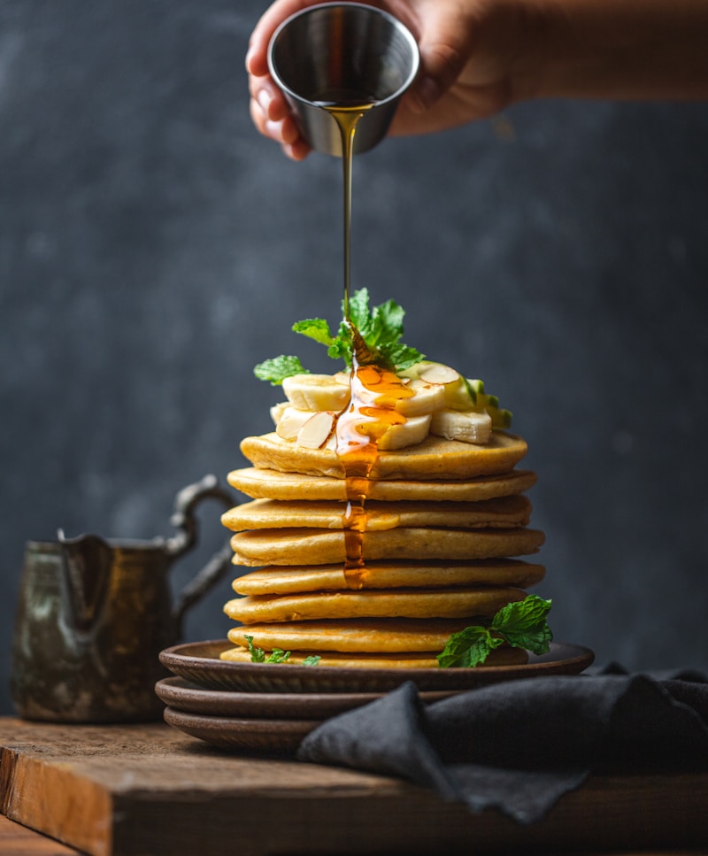 Elegant pancake stack