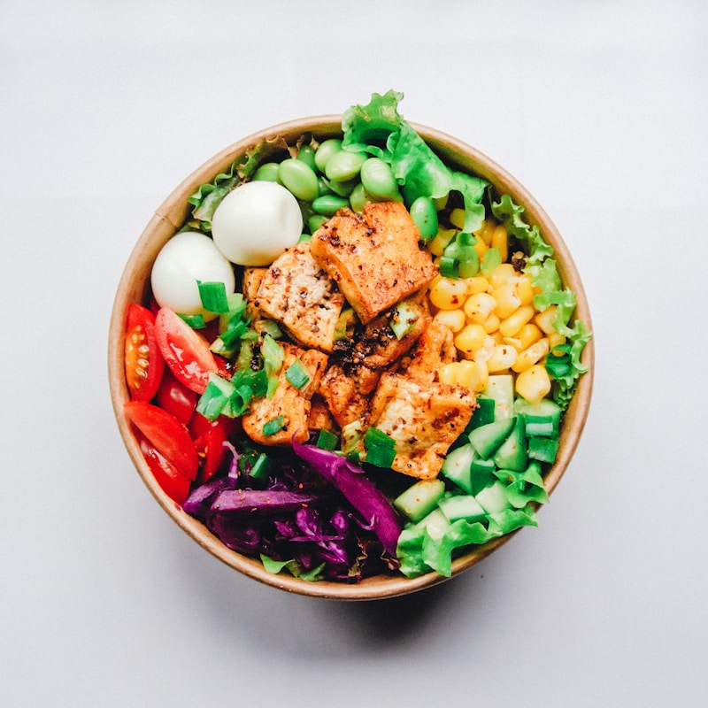 Artistic vegetable bowl